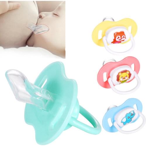 Orthodontics Pacifiers Baby Cotton Animals Printing Safe Food Grade Silicone Cute Baby Round and Flat Nipples Pacifiers