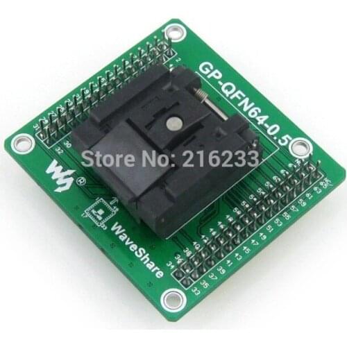 GP-QFN64-0.5-A QFN-64B-0.5-01 QFN64 MLF64 Enplas IC Test Socket Programming Adapter 0.5mm Pitch with PCB Pin Header