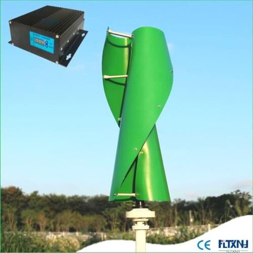 High Quality Wind Generator 800w 24V48V Vertical axis Wind Turbine with 800w wind solar hybrid controller for home use