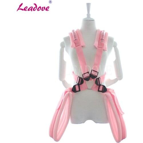 Auxiliary Sex Tools Body Harness Body Swing Stand Leg Lift Spreader Restraint Bondage Set BDSM Sex Toys For Couples PG0140
