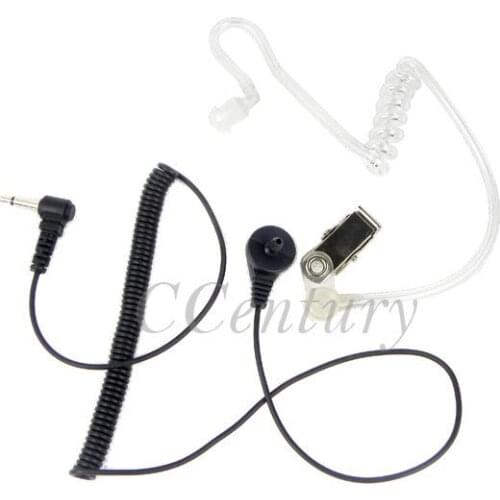 XQF 2pcs 3.5mm Listen Only Acoustic Air Tube Earpiece Headset for BAOFENG Yaesu Motorola Walkie Talkie Two Way Radio Speaker Mic