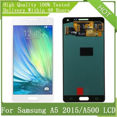 5.0'' Super AMOLED For SAMSUNG GALAXY A5 2015 A500FU A500 A500F A500M LCD Display Touch Screen Digitizer Assembly Replacement