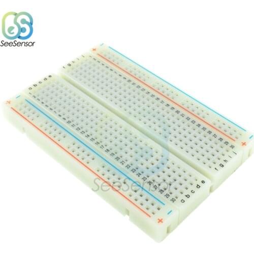 400 Tie Points Solderless PCB Breadboard Mini Universal Test Protoboard DIY Bread Board for Bus Test Circuit Board for Arduino