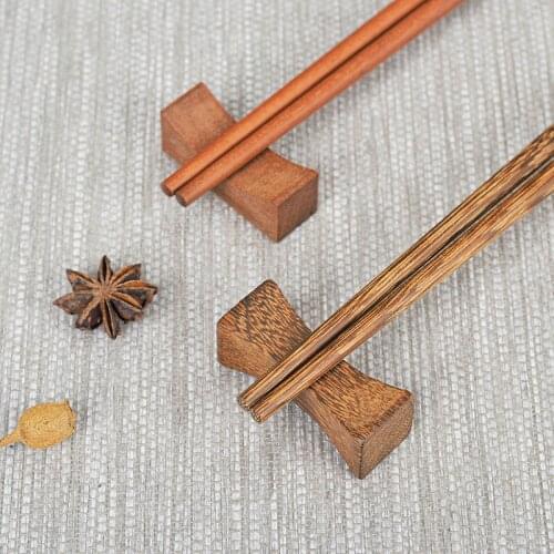 500pcs New Fashion Wooden Chopsticks Holder Phoebe Creative Decorative Chopsticks Pillow Care Chopstick Rest