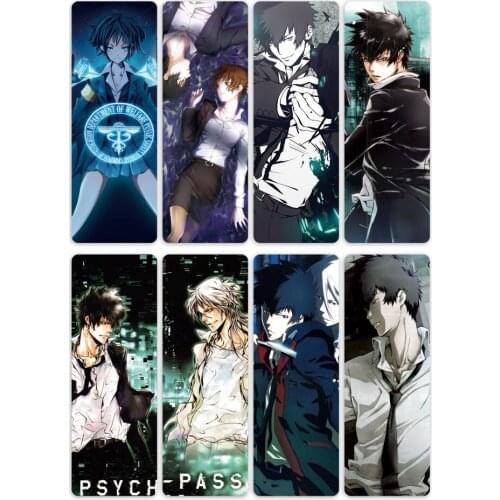 8pcs/set Anime PVC Bookmark of Psycho-Pass Kogami Shinya for Cosplay DIY Accessories or Collection