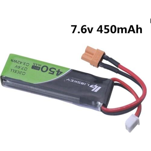 450mAh 2S 7.6V 80C/160C Lipo battery with XT30 Plug for iFlight CineBee Cine Whoop BetaFPV FPV Racing Drone