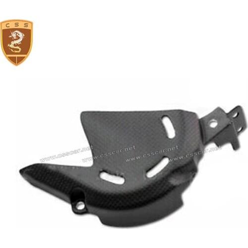 CSSCAR Motorcycle Accessories for 2018 Ducati Panigale V4 V4S V4R Sprocket Cover Black Dry Carbon Fiber Fairing Cowl Cover D#12