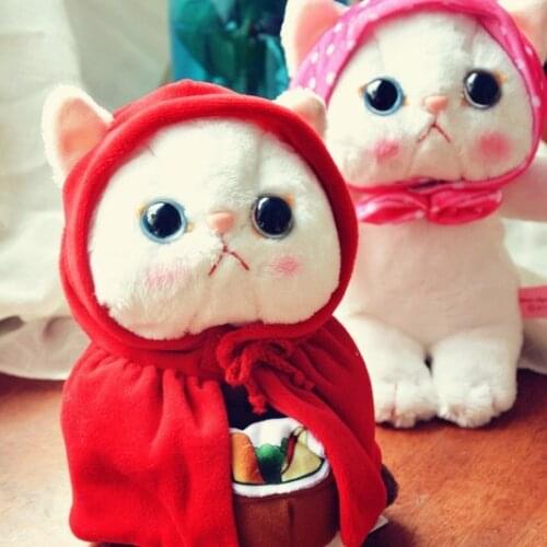 Anime Plush Doll 25cm South Korean Cat Plush Toys big eyes scarf cloak kitty Vute Jetoy Choo Soothing Toys for birthday gift 1p