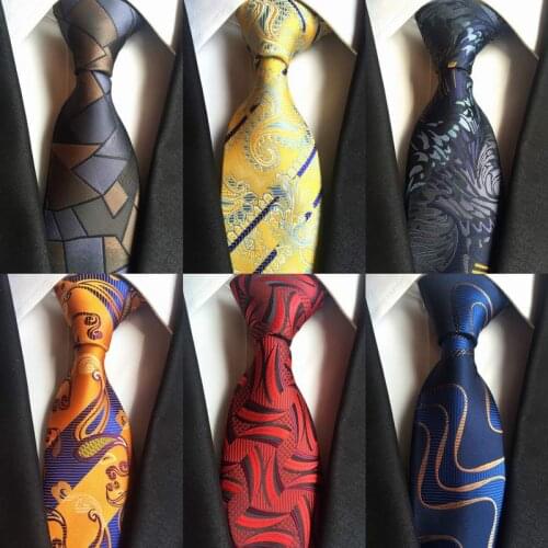 Free Shipping Plaid Stone Color Brown Blue 100% Silk New Jacquard Woven Necktie Wedding Classic Mens Tie