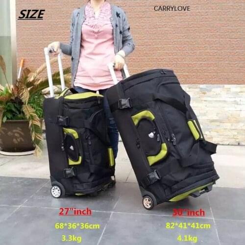 CARRYLOVE waterproof High capacity Travel Suitcase ,Rolling Luggage Oxford cloth bag,Women Trolley Case , Men 27"30" inch box