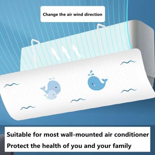 Air Conditioner Wind Deflector Adjustable Air Windshield Cooled Baffle Air Condition Anti-direct Blowing Shield for Home Office