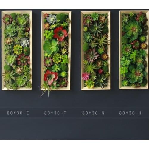 Wood Art Wall Decoration Living Room Background Wall Decorate Succulent plants Extravagant The Flowers Wall hanging Decorations