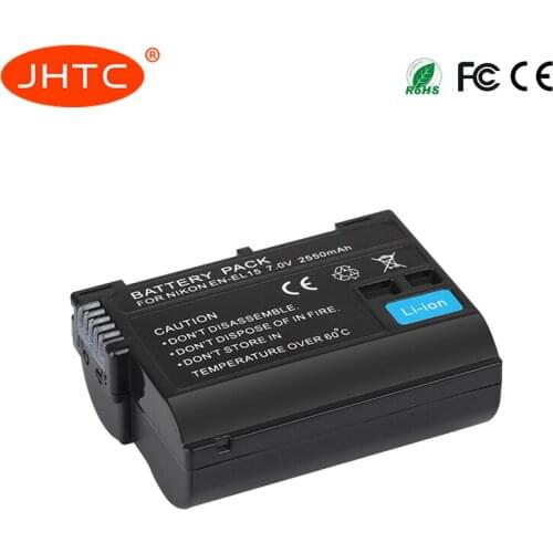 EN-EL15 ENEL15 EN EL15 Camera Battery For Nikon DSLR D7000 D7100 D7200 D600 D610 D800 D800E D810 D81 L15 2550mah Batterie