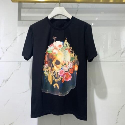 2021 Summer Chic Women/mens High quality short sleeves T-shirts Hot fashion floral print Men Tee Tops B506