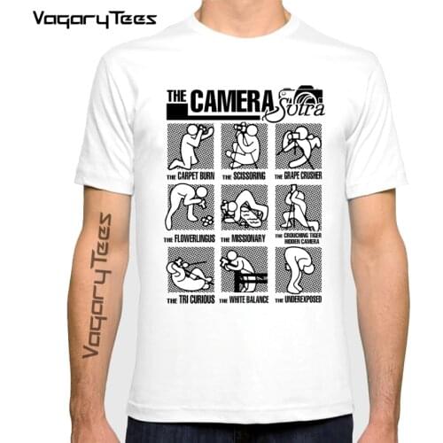 The Camera Sutra Photographer T-Shirt Perfect Gifts T Shirt Funny Creative Novelty Customied Men Hipster Geek Style Tee Tops