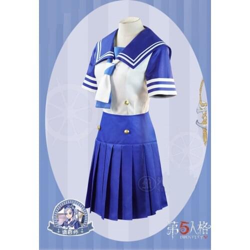 Anime Identity V Cosplay Costume Blue Sailor Suit Women Perfumer Vera Nair Cos New Skin Day Of Voyage Clothes Cosplay Full Set