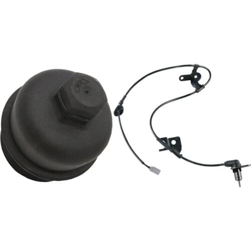 1 Pcs Oil Filter Cap Oil Cover For Citroen Peugeot & 1 Pcs Rear RH ABS Wheel Speed Sensor For Mazda