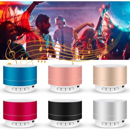 A10 Mini Wireless Bluetooth Speaker With Mic TF Card Metal Portable Subwoof Sound FM Radio AUX MP3 Music Plays Loudspeaker