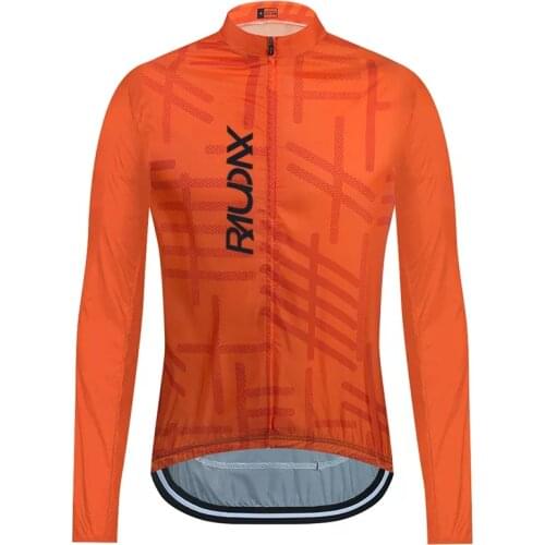 Mens Windbreaker Anti-UV Cycling Jacket Unisex Windproof Cycling Bike Maillot Sports Long Sleeve Light and Thin Cycling Jersey