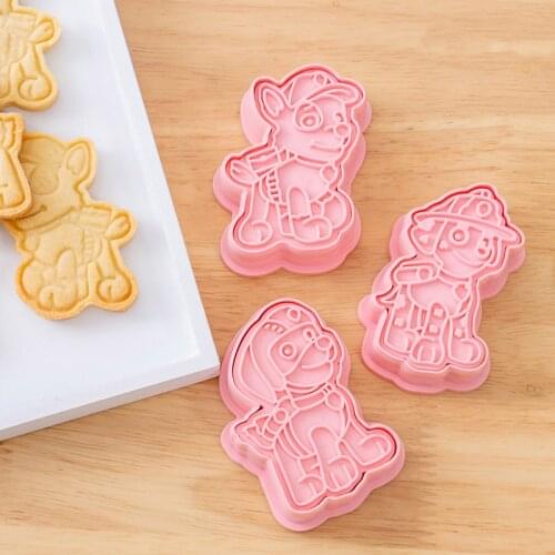 Paw Patrol Truest Cake Cookie DIY 3D Baking Mould Spin Master Cookie Cutter Set Cartoon Biscuit Baking Tools Decoration Tool