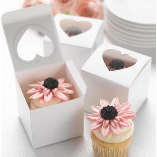 White Peach Heart Gift Box Mini Cake Bag Wedding Birthday Party Candy Package Gift Bag Happy Birthday Party Decor Kids Boys Girl