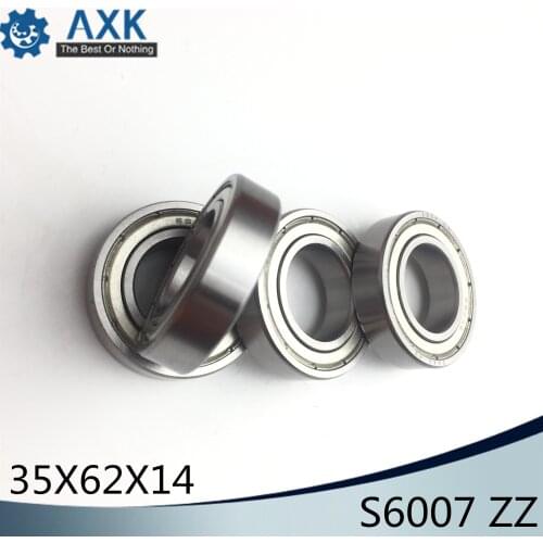 S6007ZZ Bearing 35*62*14 mm ( 2PCS ) ABEC-1 S6007 Z ZZ S 6007 440C Stainless Steel S6007Z Ball Bearings