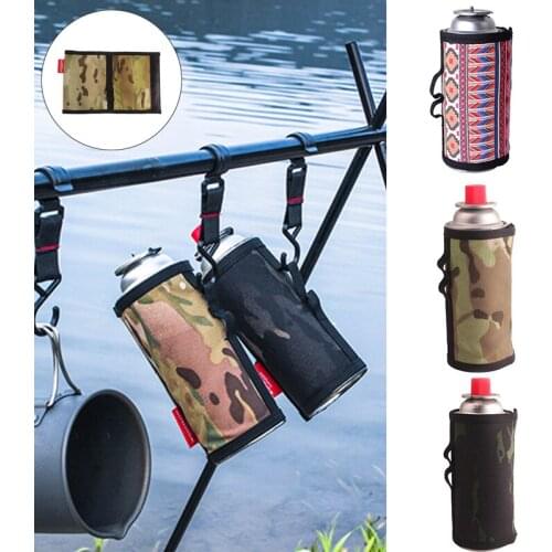 Portable Camping Gas Tank Case Gas Canister Protective Cover Durable Canister Cover Bag Fuel Cylinder Storage Bag