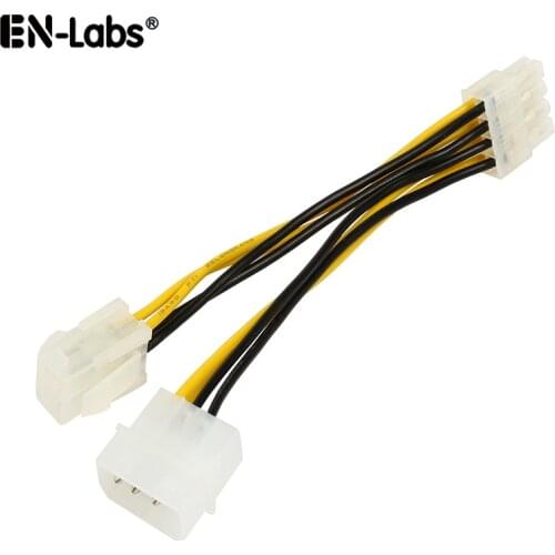 CPU 4 pin Molex 4pin to EPS 8pin Power Adapter,ATX P4 Molex 4 pin to 8 pin Power Extension Cable,ATX 12V 4-pin PSU Motherboard