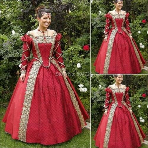 Custom madeOn sale R-018 1800S Victorian Gothic Lolita/Civil War Southern Belle Ball Gown Halloween dresses Sz US 6-26 XS-6XL