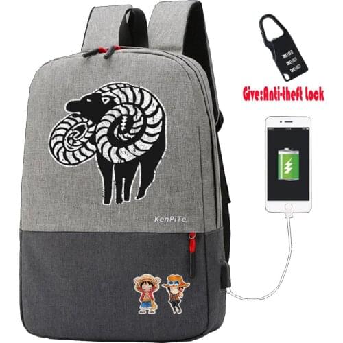 Anime The Seven Deadly Sins Backpack teenagers Travel Laptop backpack UNISEX Anti-theft USB Charging backpack student book Bags