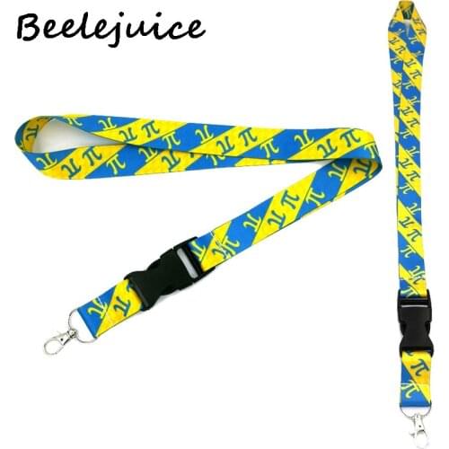 Pi Symbol Mathematics Math Sign Equation Number Funny art Lanyard Neck Key Strap for Phone Keys ID Card Cartoon webbings ribbons