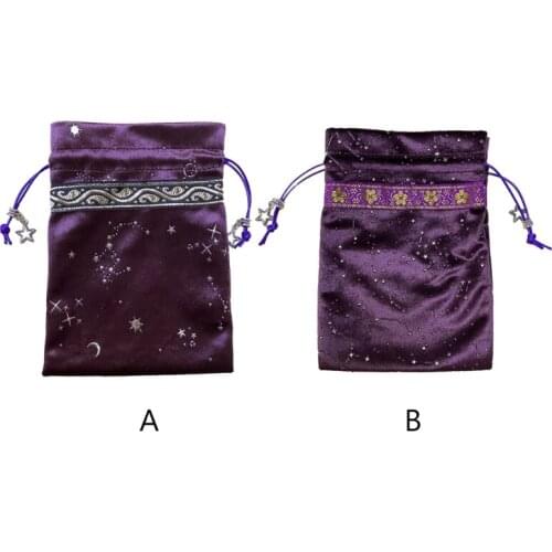 Divination Tablecloth Tar-ot Cards Bag Board Card Pad Game Cloth Board Game Accessories Flannel Tar-ot Velvet Bag