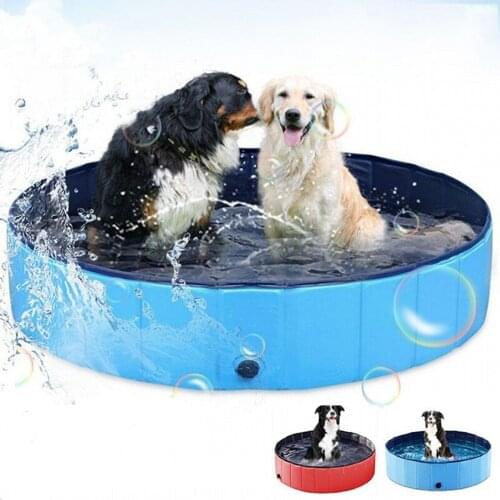 Foldable Pet Dog Swimming Pool Large Space PVC Kids Bath Swimming Tub Bathtub Pet Collapsible Bathing Pots For Dog Cat Cleaning