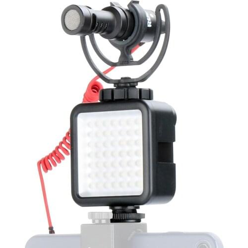 Ulanzi Universal 49LED Mini LED Photographic Light Portable Night 6000K Fill Lighting w/ hot shoe 1/4" Thread Mount for Camera