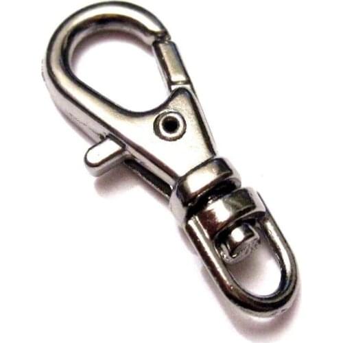 Vintage Bronze Split Key Ring Clip Swivel Lobster Clasp Connector For Bag Belt Dog Chains Snap KeyHooks Jewelry Making Findings