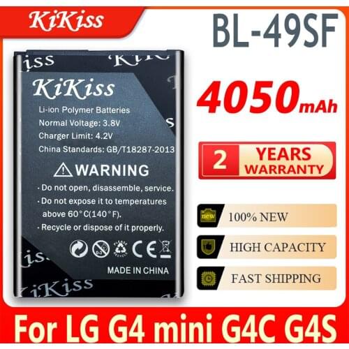 High Quality 4050mAh BL-49SF BL49SF Battery for LG G4 mini / G4 Beat / G4C / G4S / H735T H525N Replacement batteries