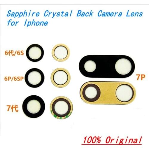 1 set XGE Rear Sapphire Crystal Back Camera Glass Lens with Frame for iPhone 6S 4.7 inch iphone6S top quality