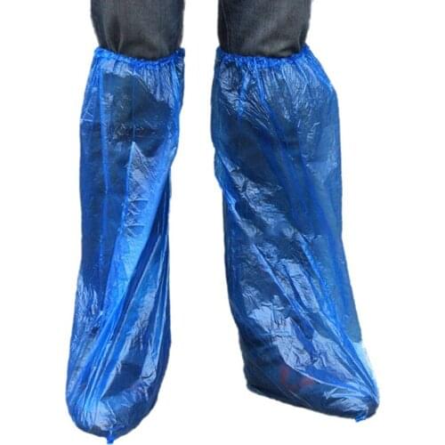1Pair!! High-Top Anti-Slip Shoes Boot Cover Unisex Ribbon Rain Shoe Cover New Waterproof Reusable Thicken Protector