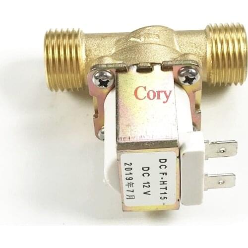 1PC Brass Electric Solenoid Valve 1/2" Male DN15 for Water Air Pressure 0.02~0.8Mpa Drinking fountain water dispenser