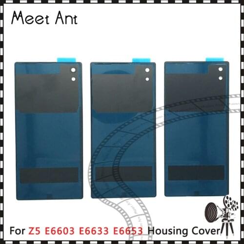 10pcs/lot high quality For Sony Xperia Z5 E6603 E6633 E6653 E6683 Back Housing Battery Cover Door Rear Cover