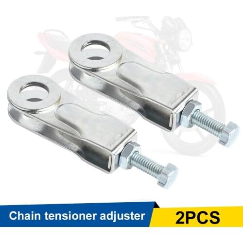 2Pcs Chain Puller Tensioner Adjuster Tool For Yamaha- YBR125ED YBR125 YBR 125 Motorcycle Chain Regulator Kit 2008-2016