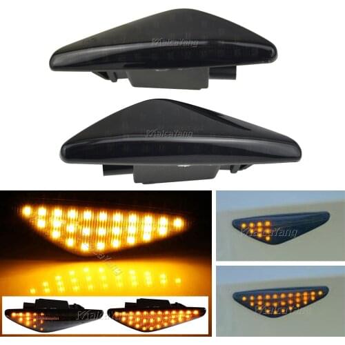 2PCS Flowing Side Repeater Lamp Dynamic LED Side Marker Light For BMW X3 F25 X5 E70 X6 E71 SB20 Sequential Blinker Light