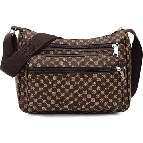 2021 Womens Crossbody Bags New Pu Leather Fashion Middle-aged and Elderly Messenger Bag Womens Casual Shoulder Handbags