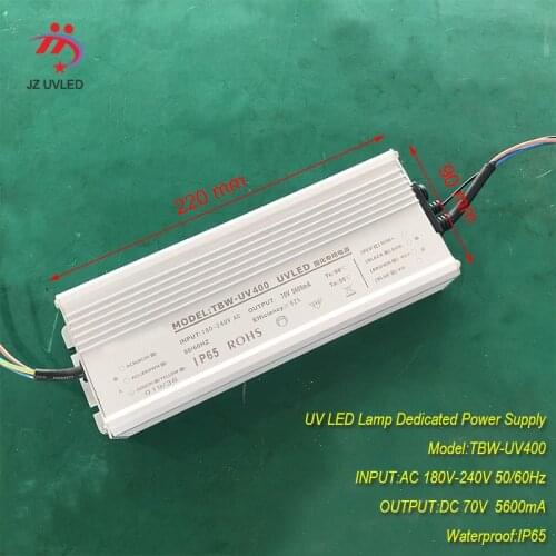 5.6A DIM 400W IP65 waterproof Constant current source for UV LED module gel curing lamp INPUT AC 180V-240V OUTPUT DC 70V 5600 mA