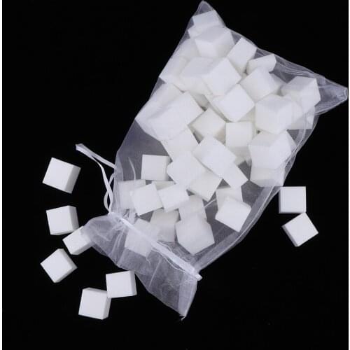 60Pcs Cute Nail Buffers, 4 Way White Nail Art Shiner Polishers Buffing Sanding