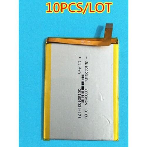 AZK 10PCS/LOT 100% New 3000mAh li-ion Battery for Blackview R6 phone battery Replacement Back-up