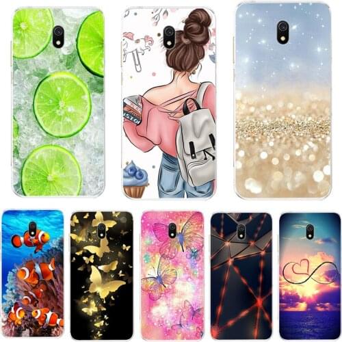Case for xiaomi redmi 8a cases full protection soft tpu back cover on redmi 8a bumper hongmi 8a phone shell bag coque animal