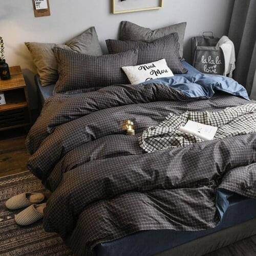 Designer Bedding Set Cotton Single Duvet Cover Set of Bed Linen Adult Mattress Protector Printed Flat Bed Sheets and Pillowcases