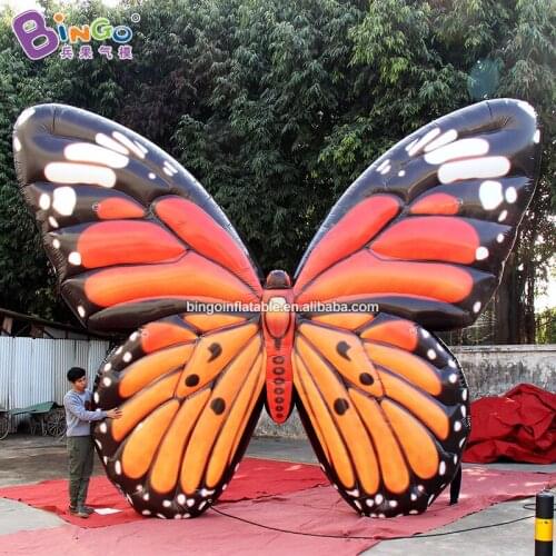 Giant 5.7x5 meters inflatable butterfly model for garden decoration / butterfly balloon toys for sale