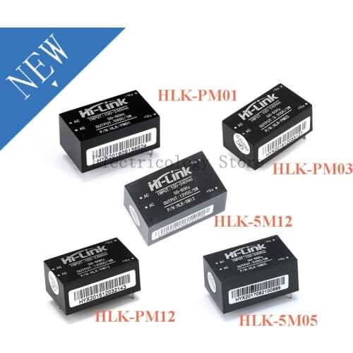 HLK-PM01 HLK-PM03 HLK-PM12 HLK-5M05 HLK-5M12 AC-DC 220V to 5V 3.3V 12V 5V700mA Power Supply Module AC DC Step Down Buck Module